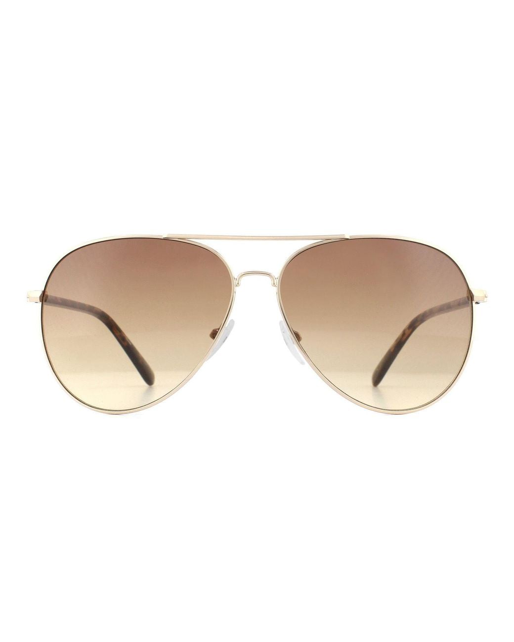 Calvin Klein Natural Aviator Tortoise Gradient Sunglasses Metal (Archived) for men
