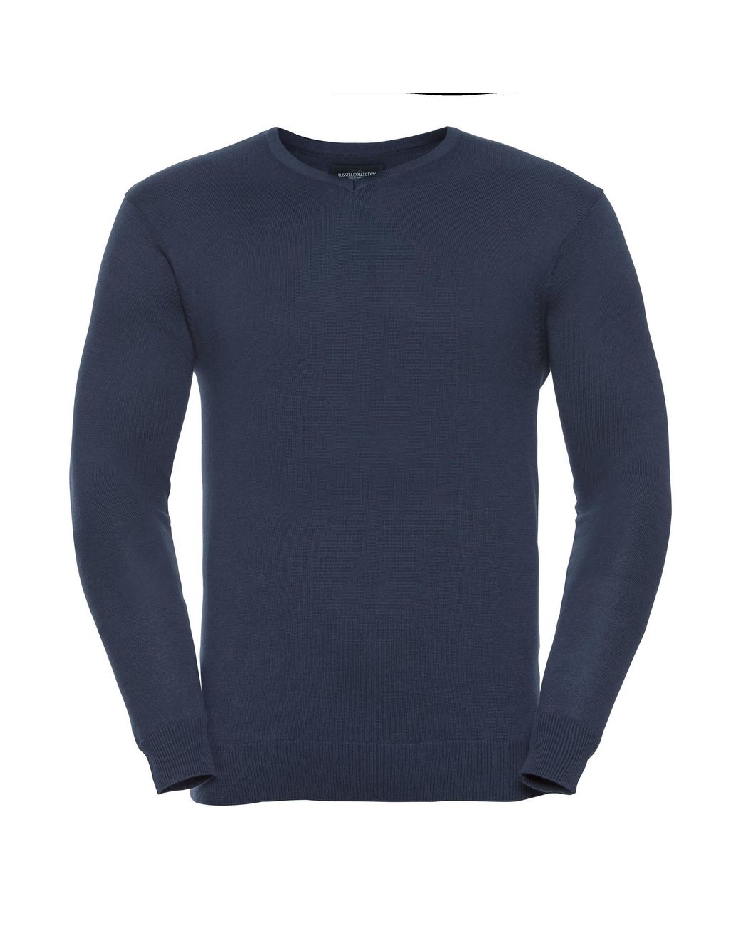 Russell Blue Collection V-Neck Knitted Pullover Sweatshirt (French) for men