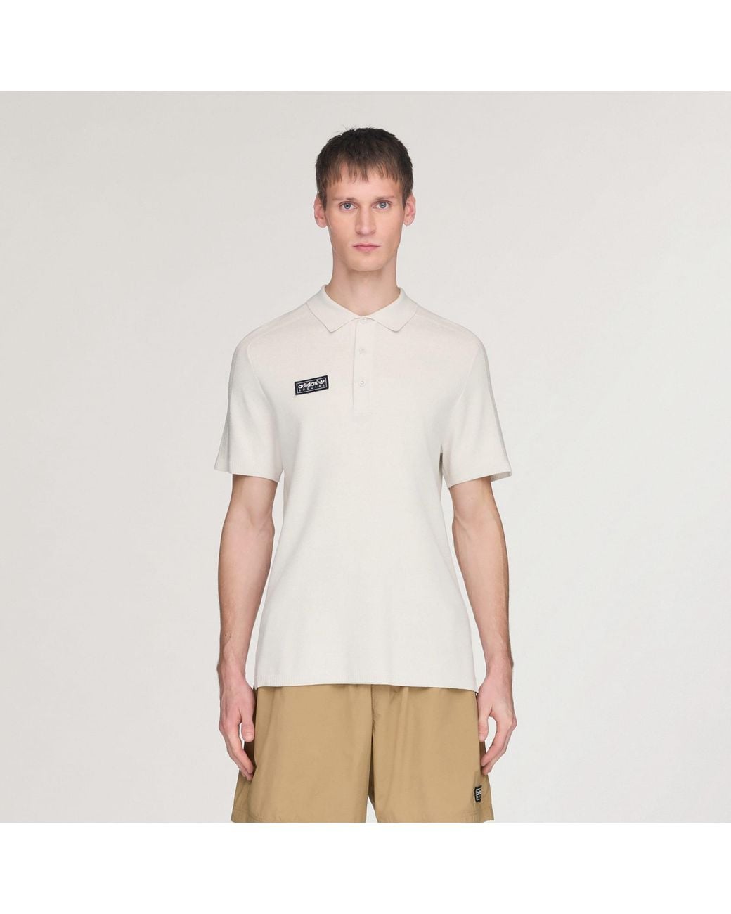 Adidas Originals White Bispham Spzl Polo Shirt for men