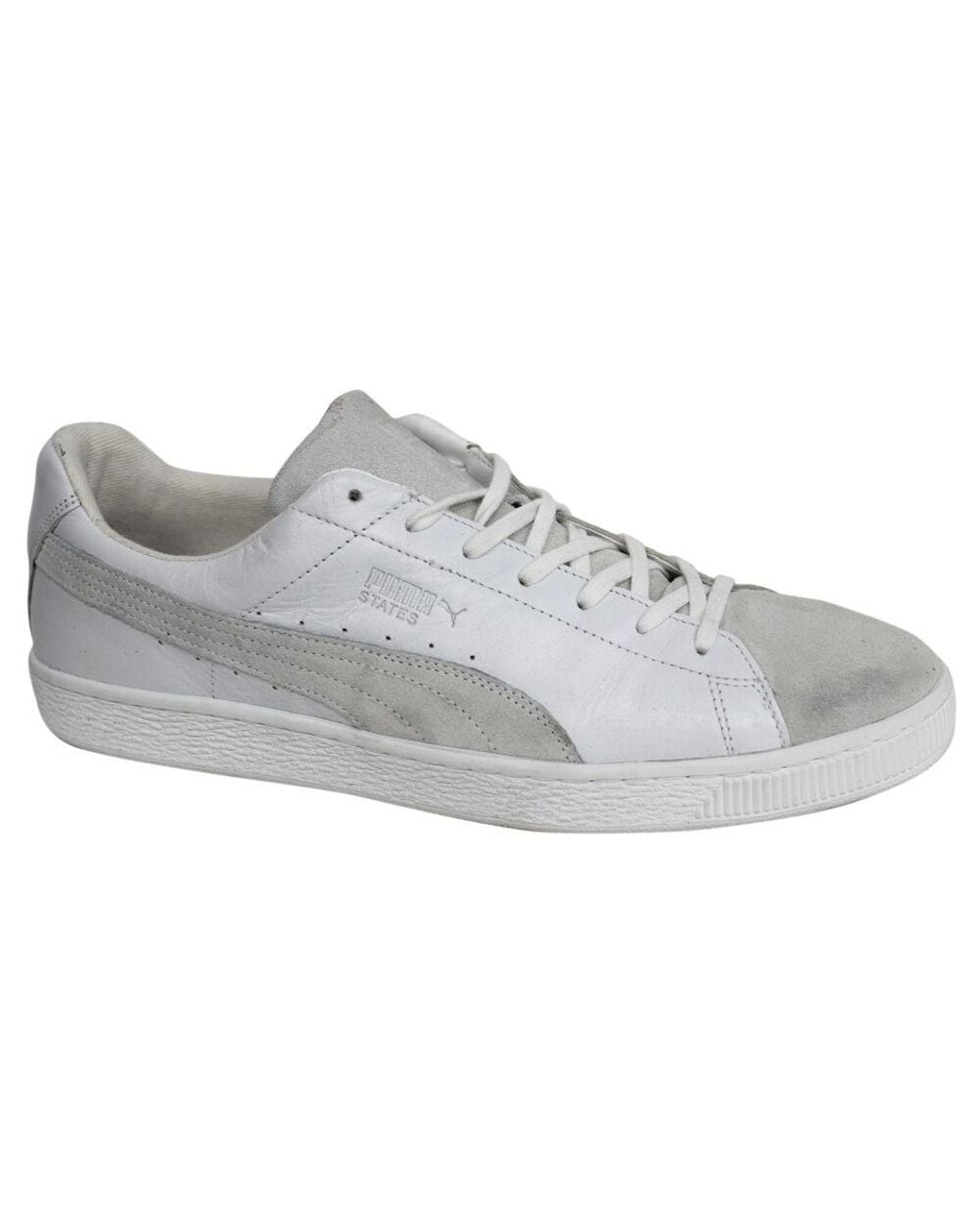PUMA Gray States Aa Trainers Suede Leather Low Shoes 359781 02 B32B