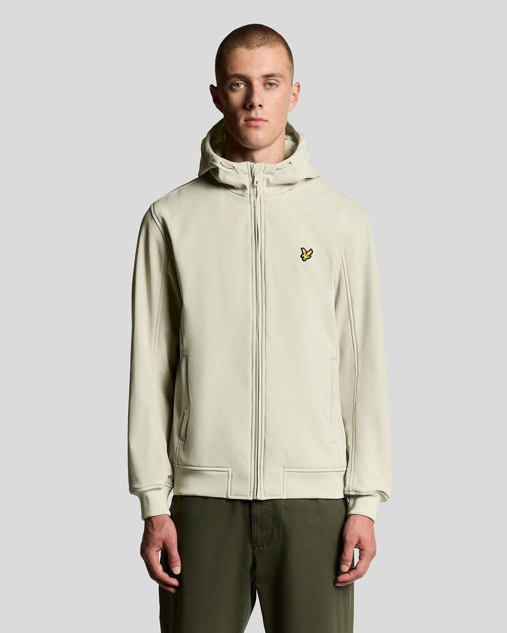 Lyle & Scott Natural Fleece Back Softshell Jacket for men