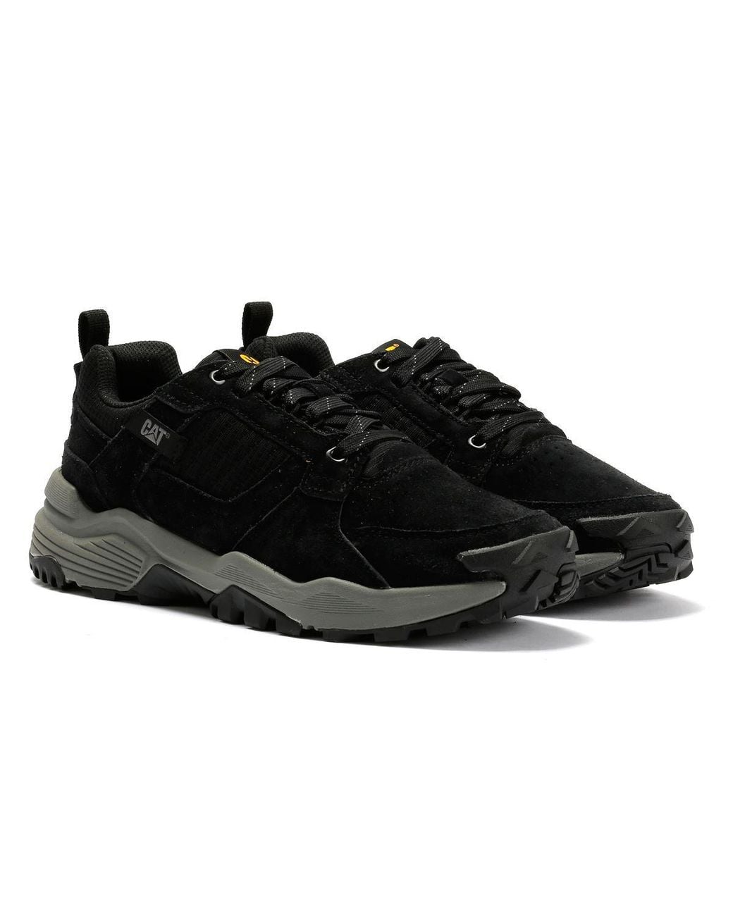 Caterpillar Black Grapple Suede Trainers for men