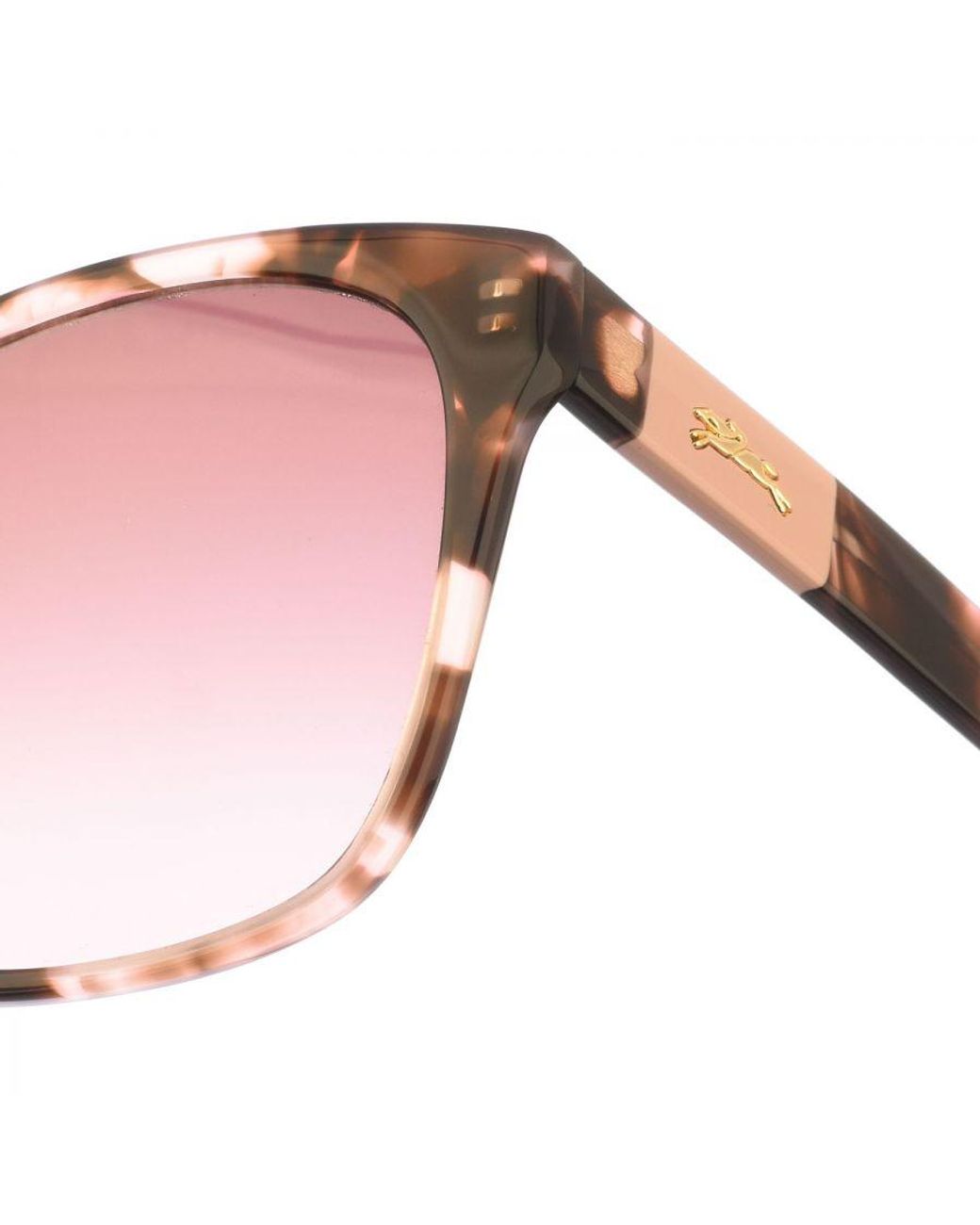 Longchamp Pink Lo657S Butterfly Shaped Acetate Sunglasses