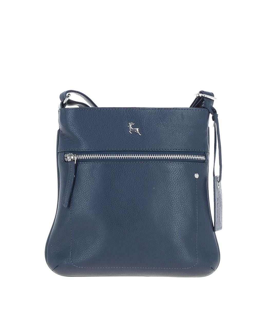 Ashwood Leather Blue 'Edinburgh' Real Crossbody Bag