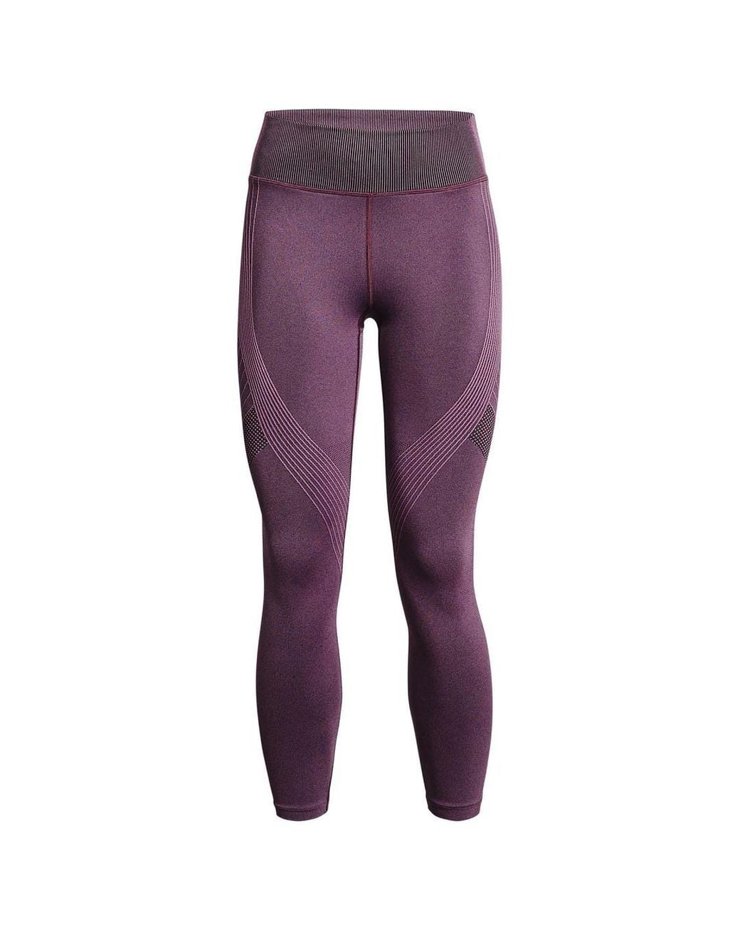 Under Armour Purple Rush Seamless Ankle Leggings