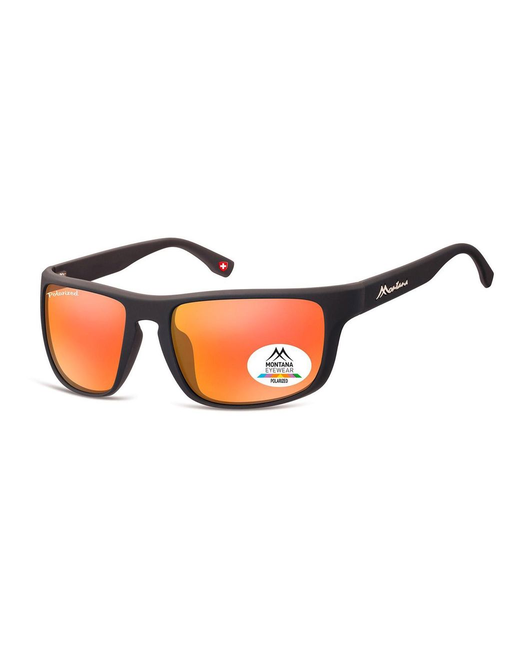 Montana Black Sport Rubber Mirror Polarized Sp314