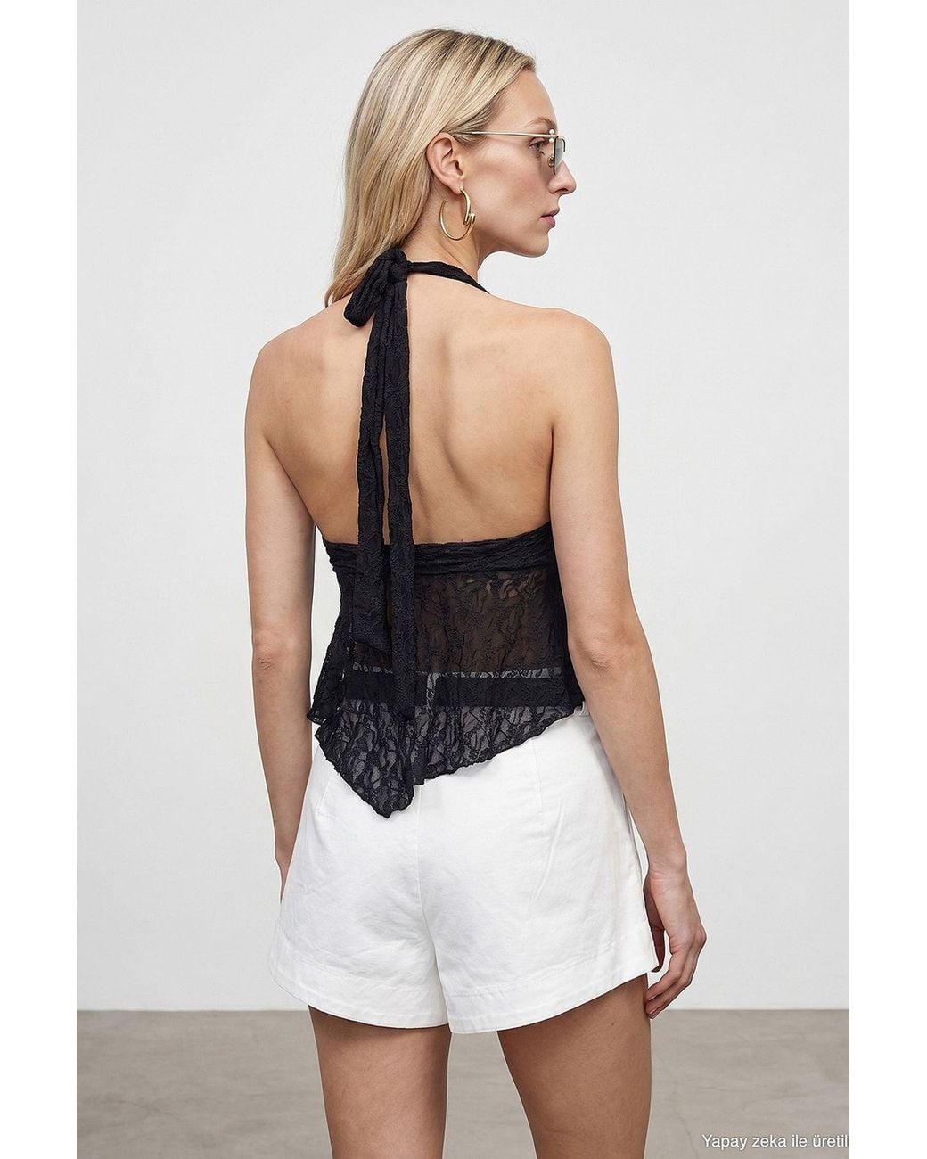 Dilvin White Polyamide Elastane Blouse