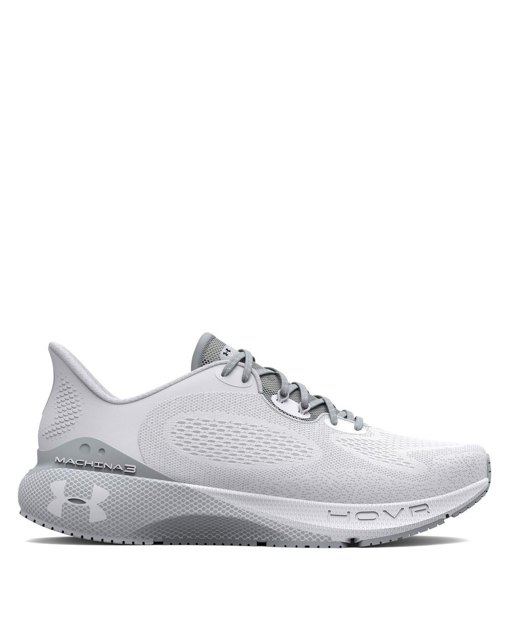 Under Armour White Hovr Machina 3 Running Shoes for men