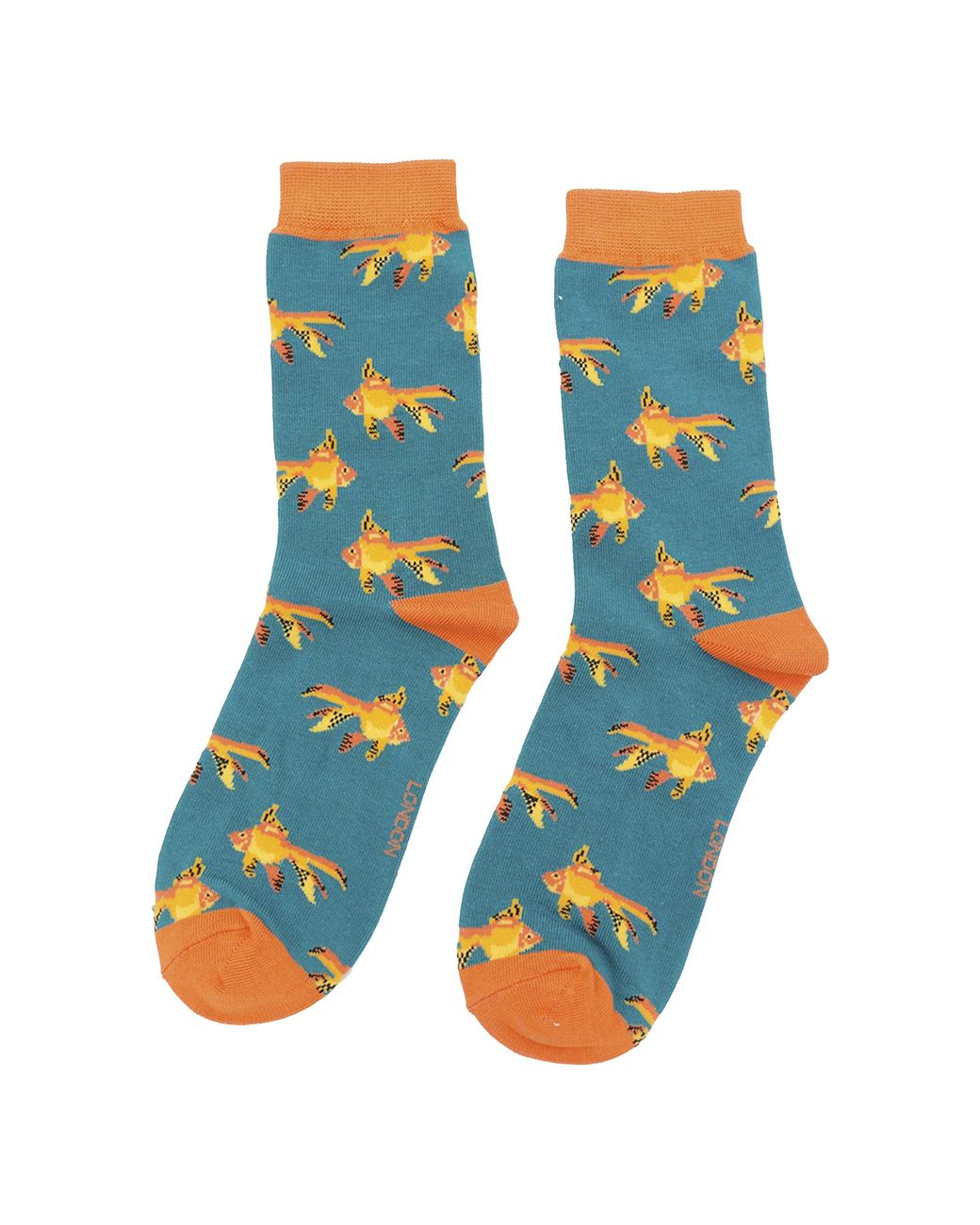 Miss Sparrow Blue 1 Pack Ladies Novelty Animal Patterned Bamboo Socks