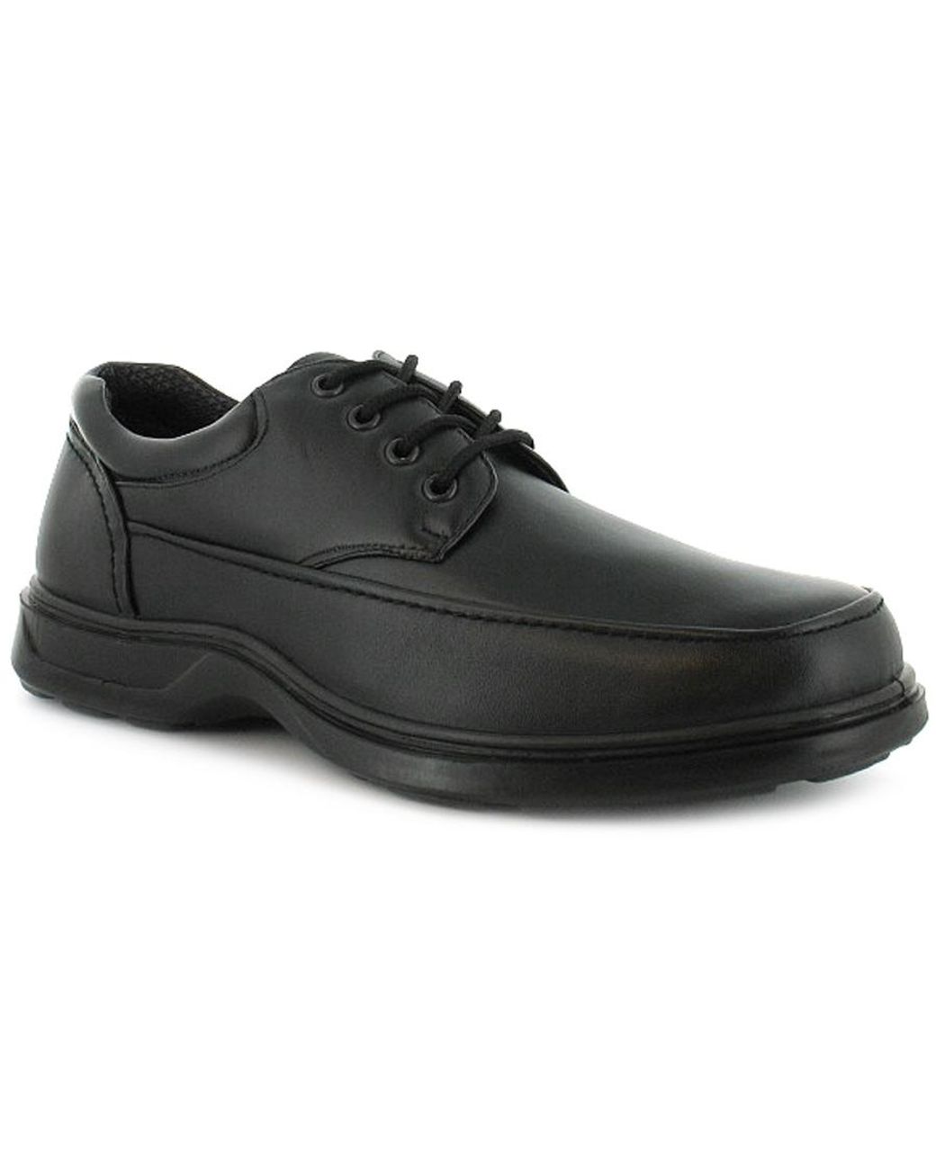 Comfisole Black Gents Lace Up Comfort Fit Casual Shoes. Wider Fitting. Pu for men
