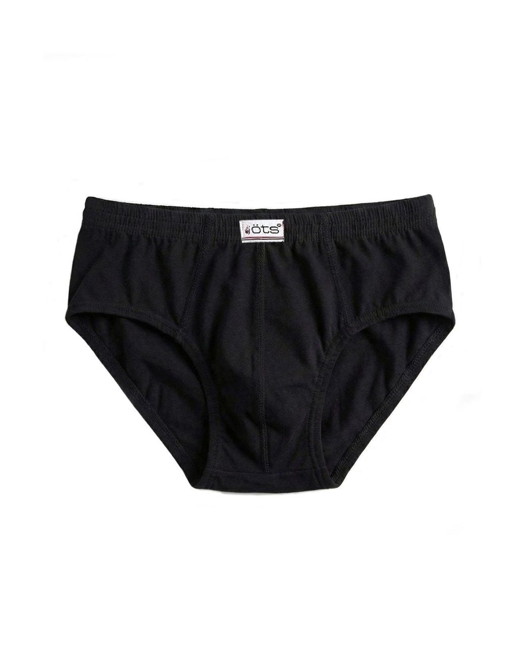 Öts Black Cotton Briefs for men