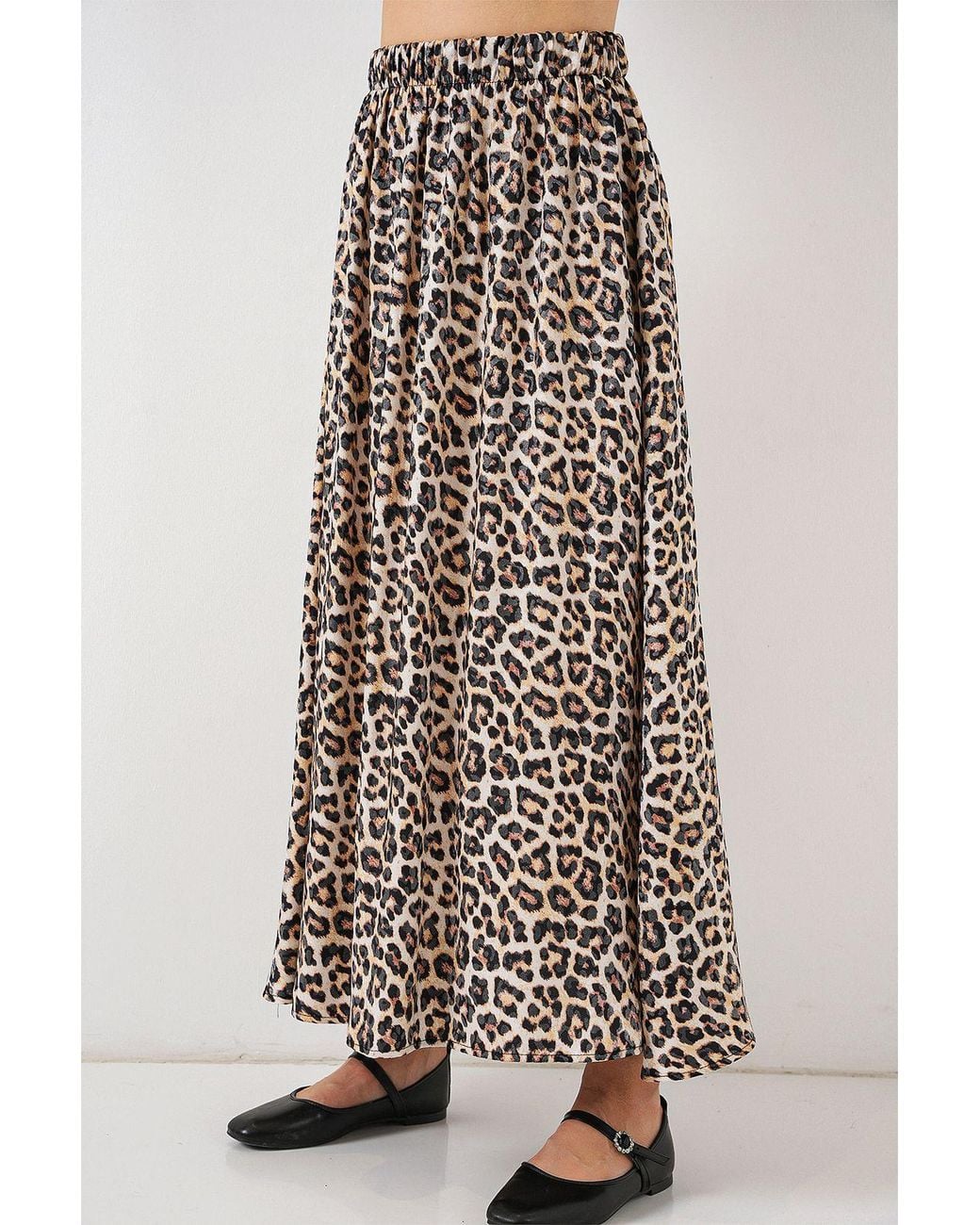 Bigdart Brown Maxi Skirt With Elastic Waist