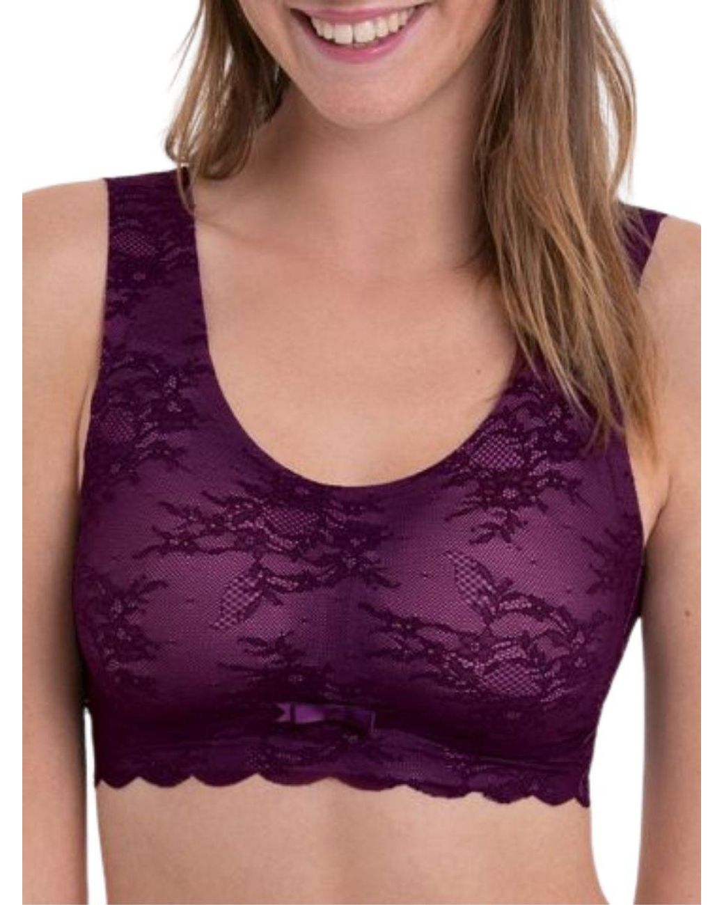 Anita Purple Essential Lace Bralette