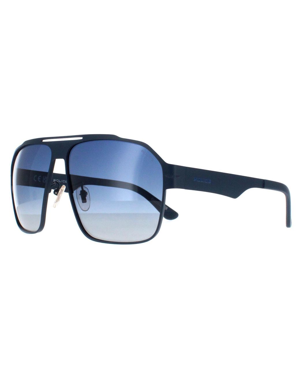 Police Blue Aviator Matte Gradient Spll08 Summit 1 for men