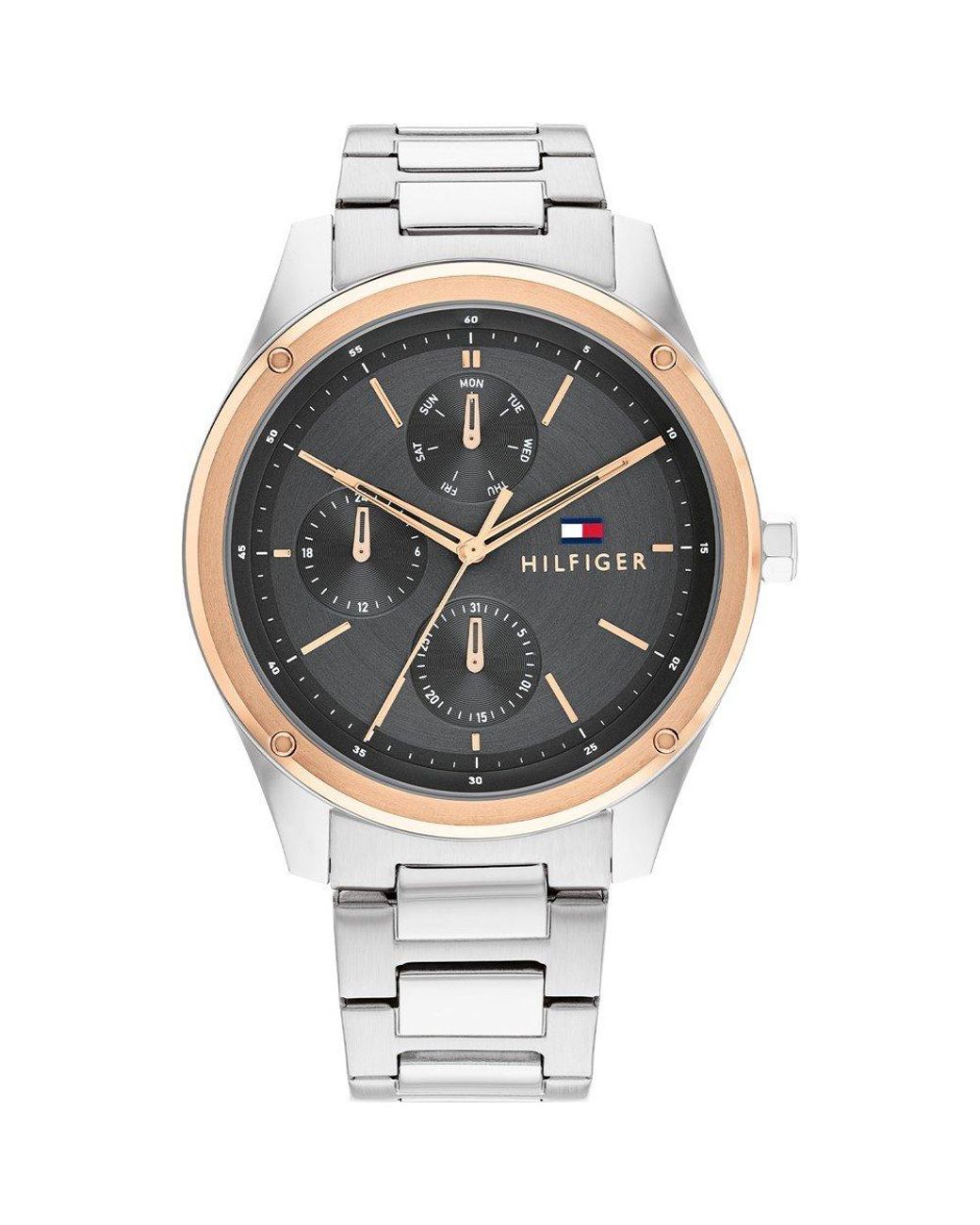 Tommy Hilfiger Metallic Stainless Steel Watch for men
