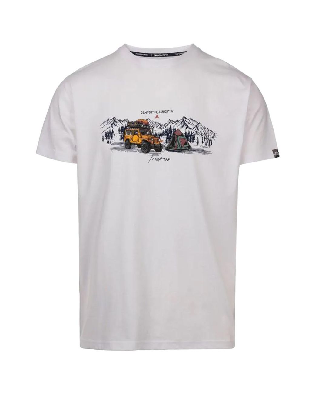 Trespass White Horton T-Shirt for men