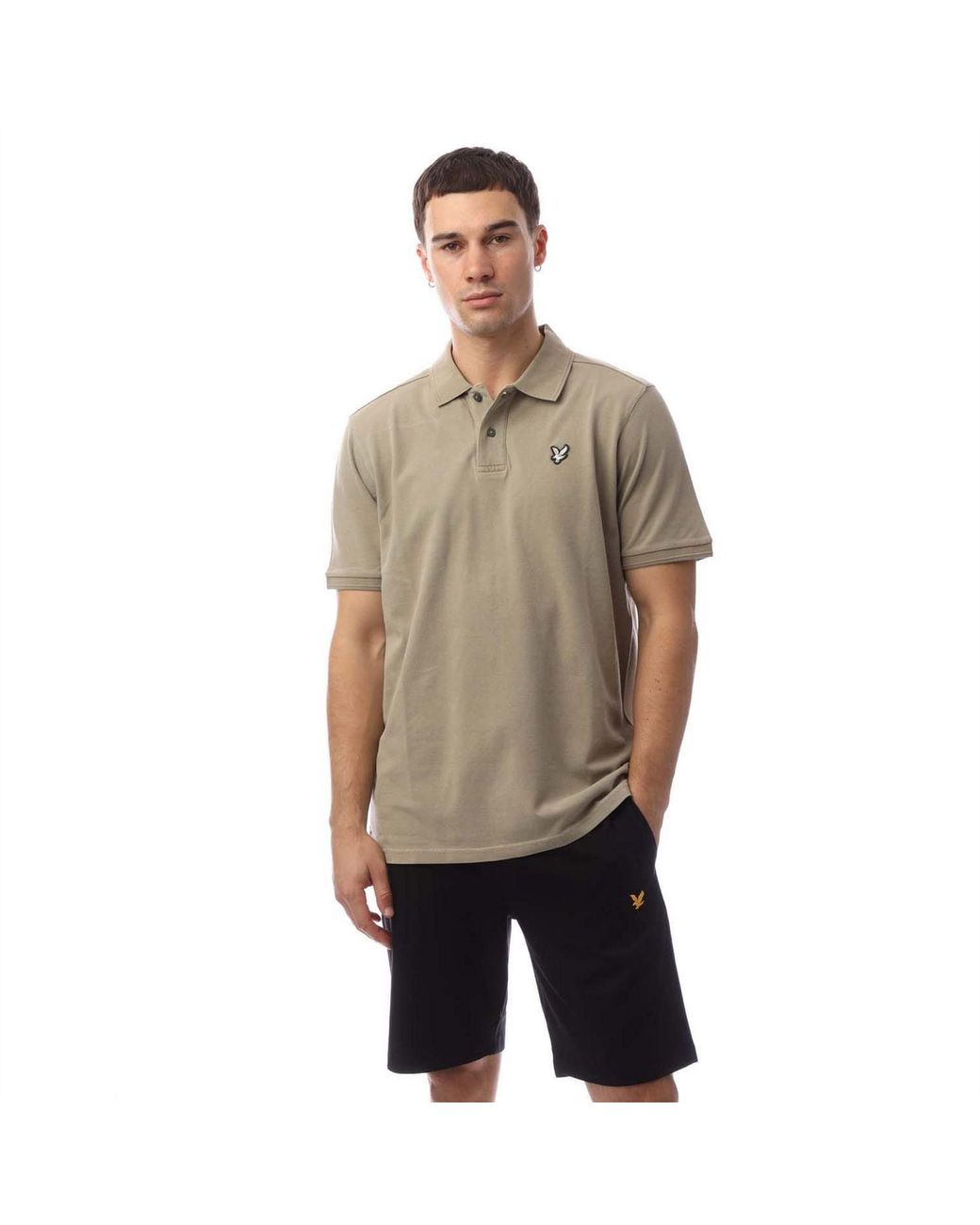 Lyle & Scott Plain Natural Dye Polo Shirt for men