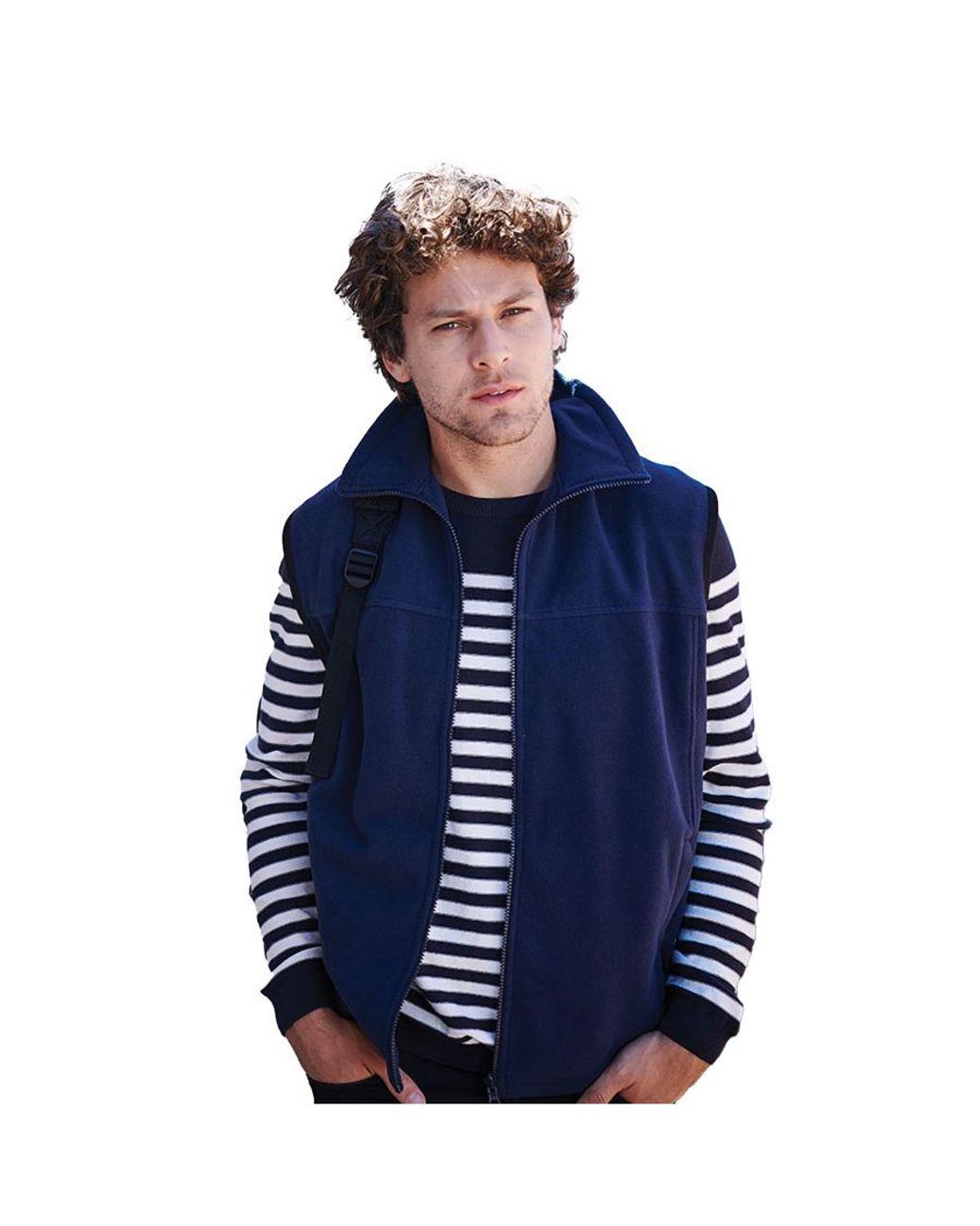 Regatta Blue Haber Ii 250 Series Anti-Pill Fleece Bodywarmer Sleeveless Jacket for men