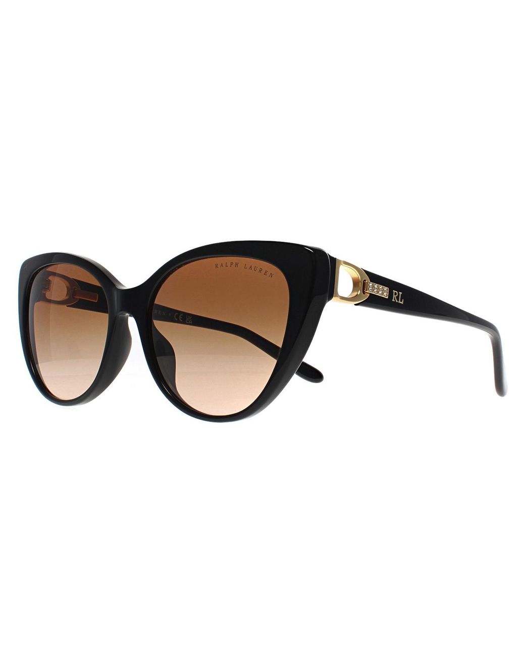 Ralph Lauren Brown Cat Eye Shiny Gradient Rl8215Bu