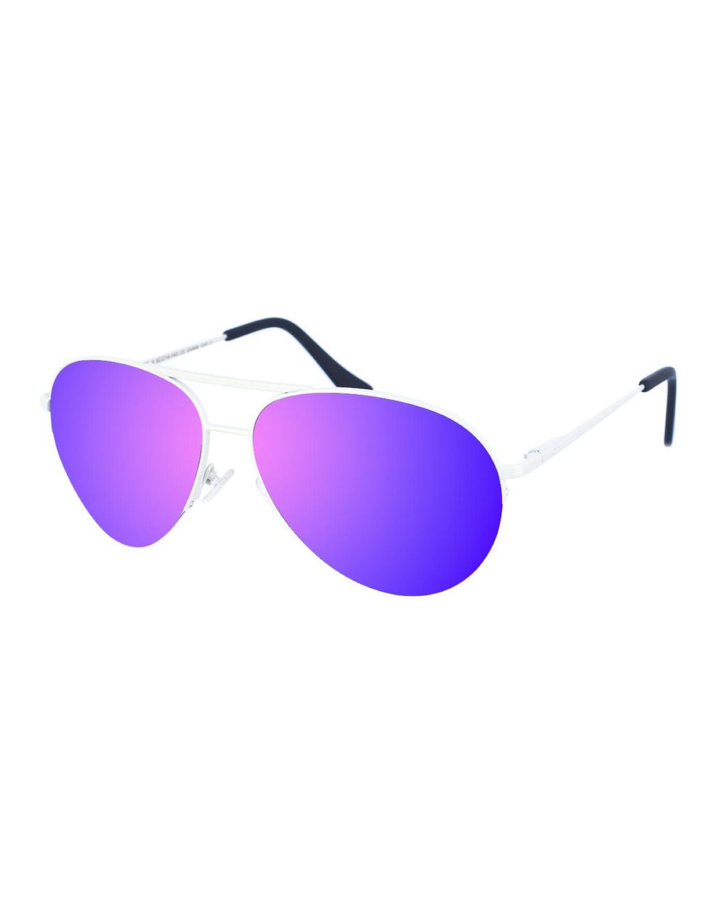 Kypers Purple Maxy Oval-Shaped Metal Sunglasses