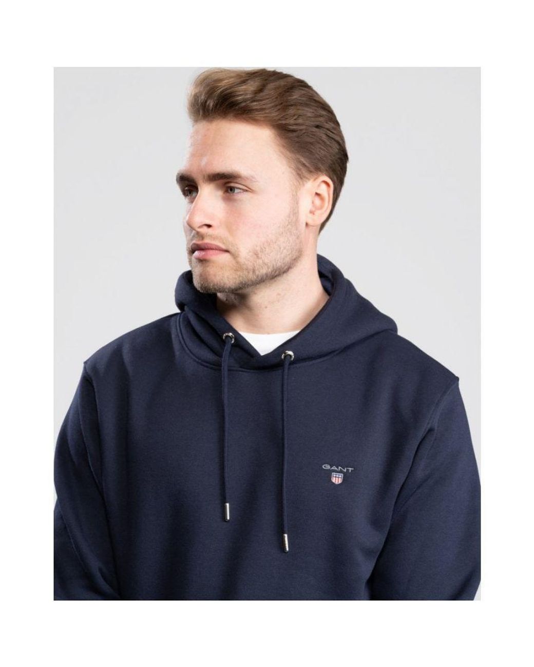 Gant Blue Original Sweat Hoodie for men