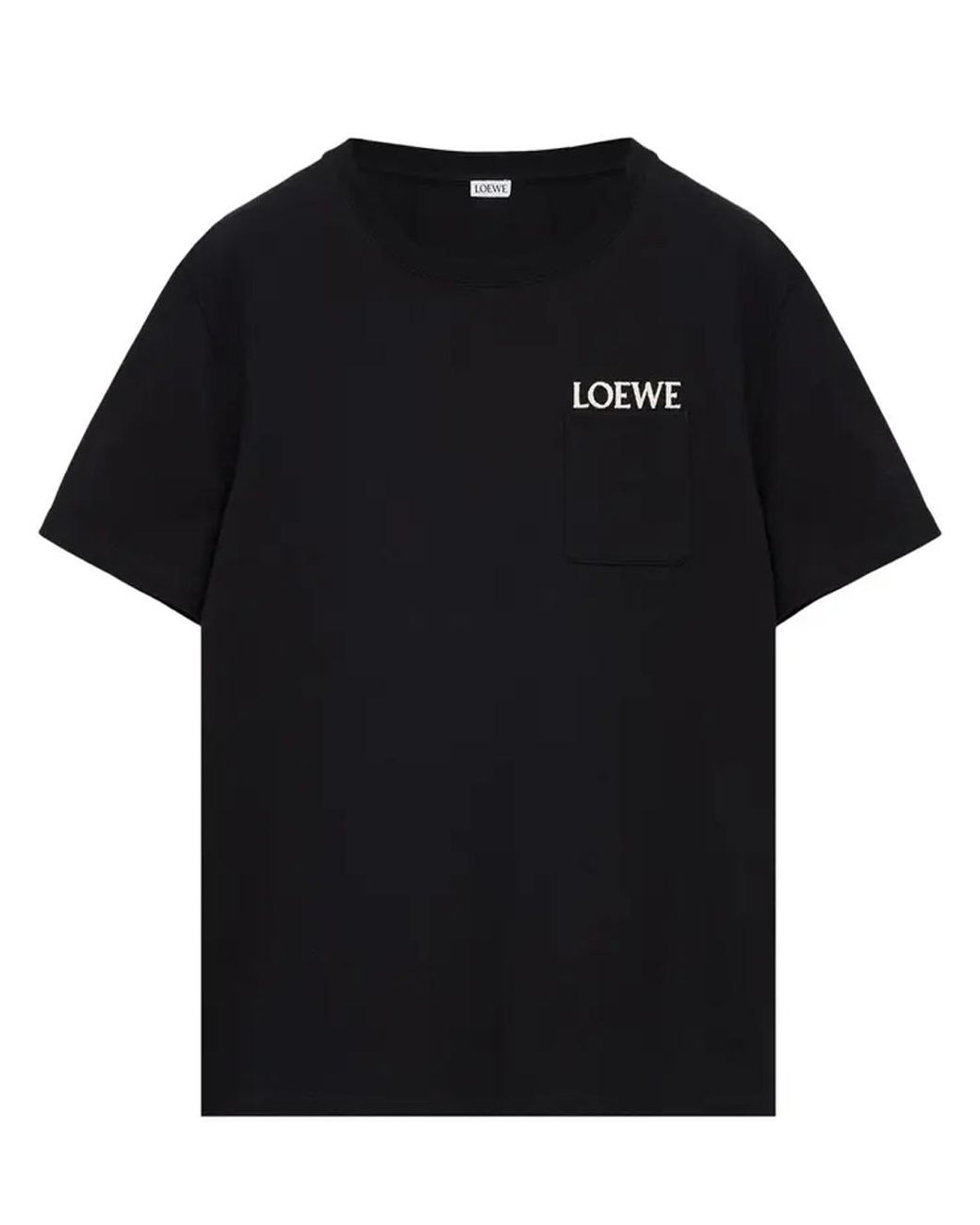 Loewe Black Embroidered Logo T-Shirt