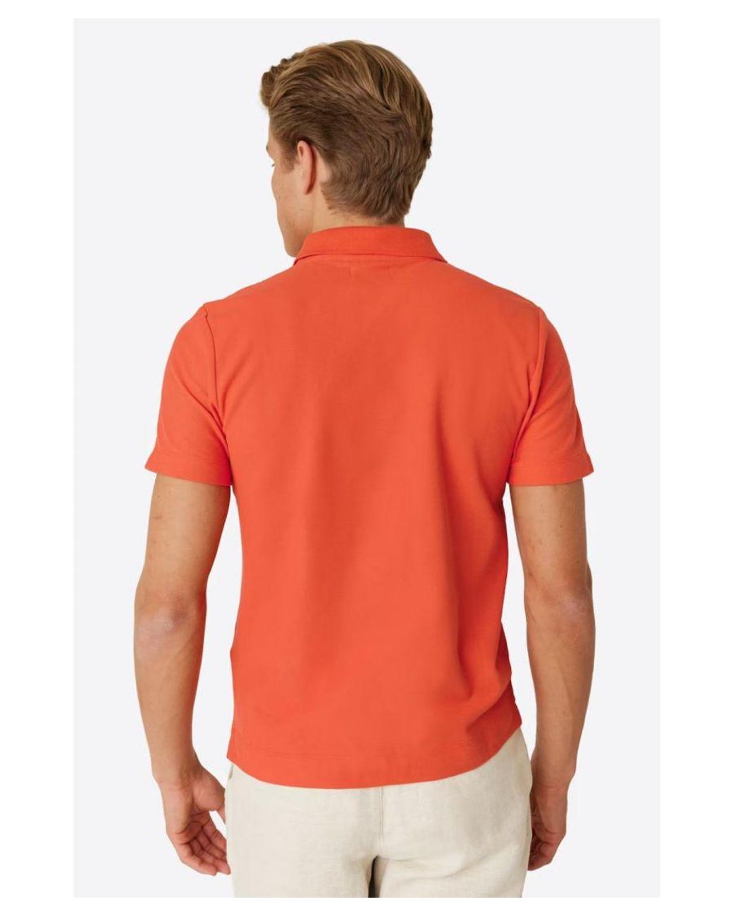 Secret Label Red Cotton Pique Polo Shirt for men