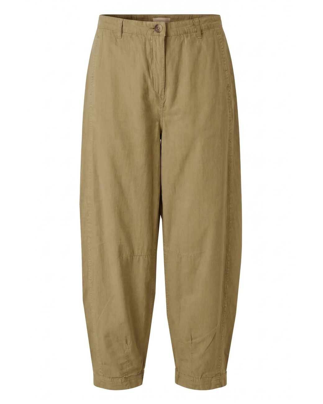 Secret Label Natural Linen Blend Barrel Leg Trousers