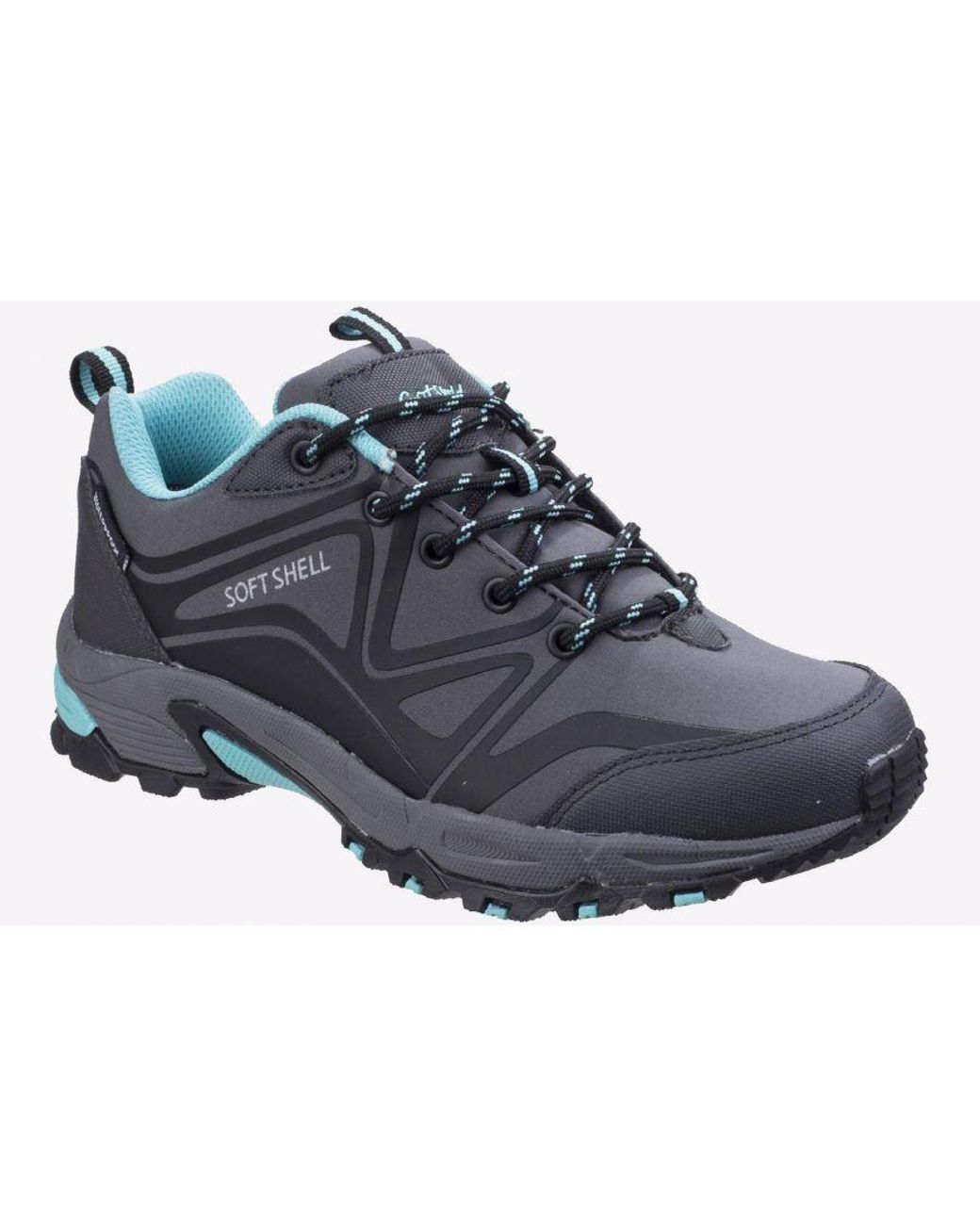 Cotswold Black Abbeydale Waterproof Memory Foam Shoes