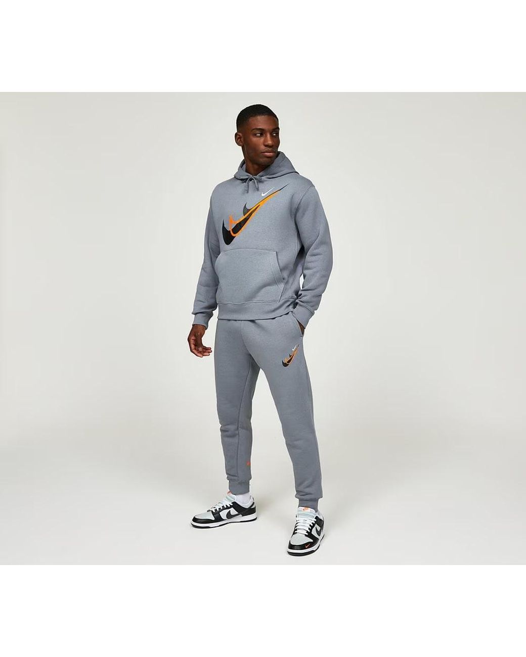 Nike Blue Moto Fleece Hooded Tracksuit for men