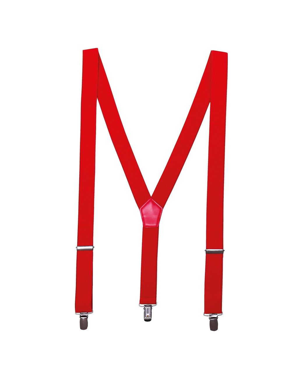 PREMIER Red Clip-On Trouser Braces
