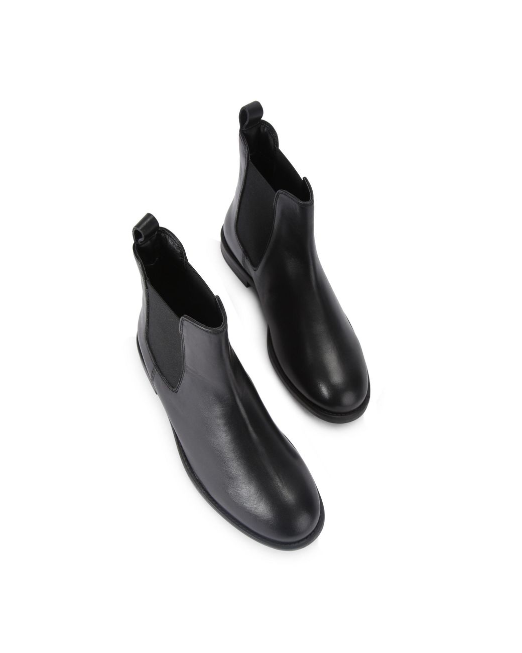 Carvela Kurt Geiger Black Leather Salvo Chelsea Boots