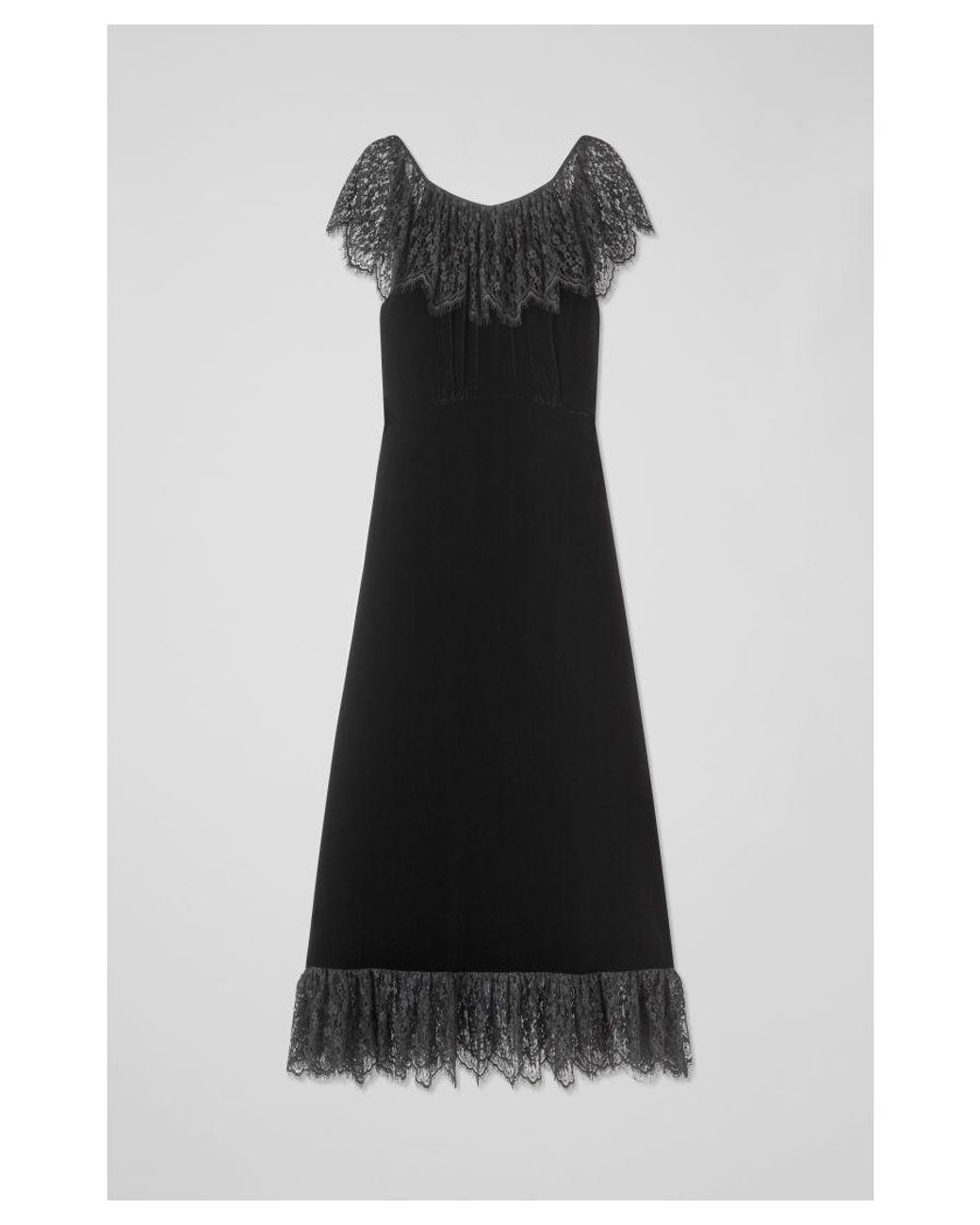 Lk bennett 2024 black lace dress