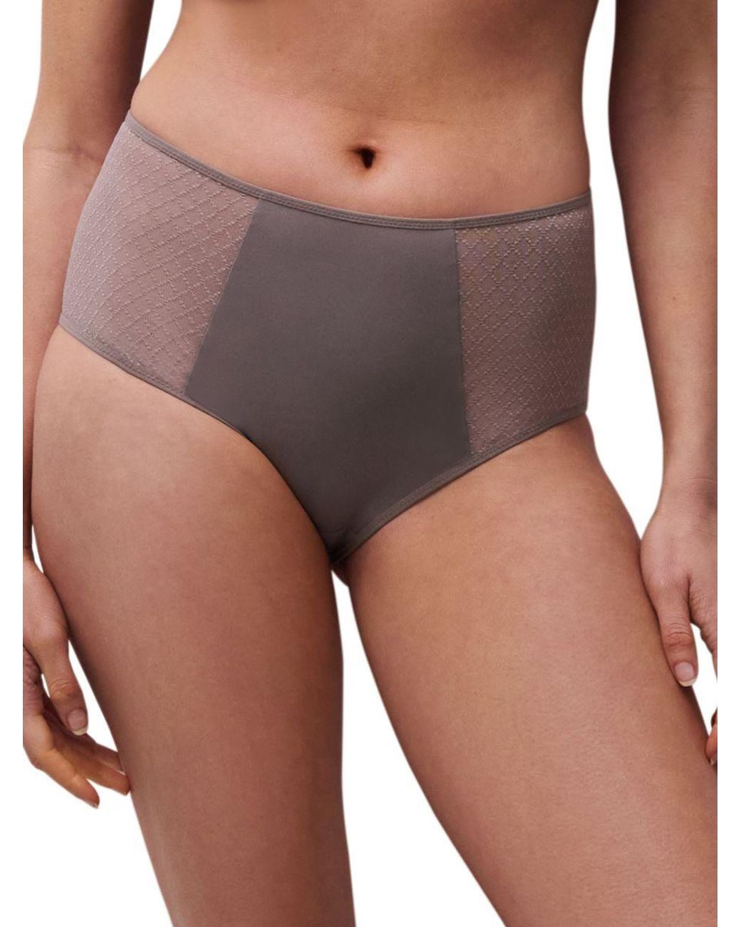 Chantelle Gray Norah Chic High-Waisted Full Brief