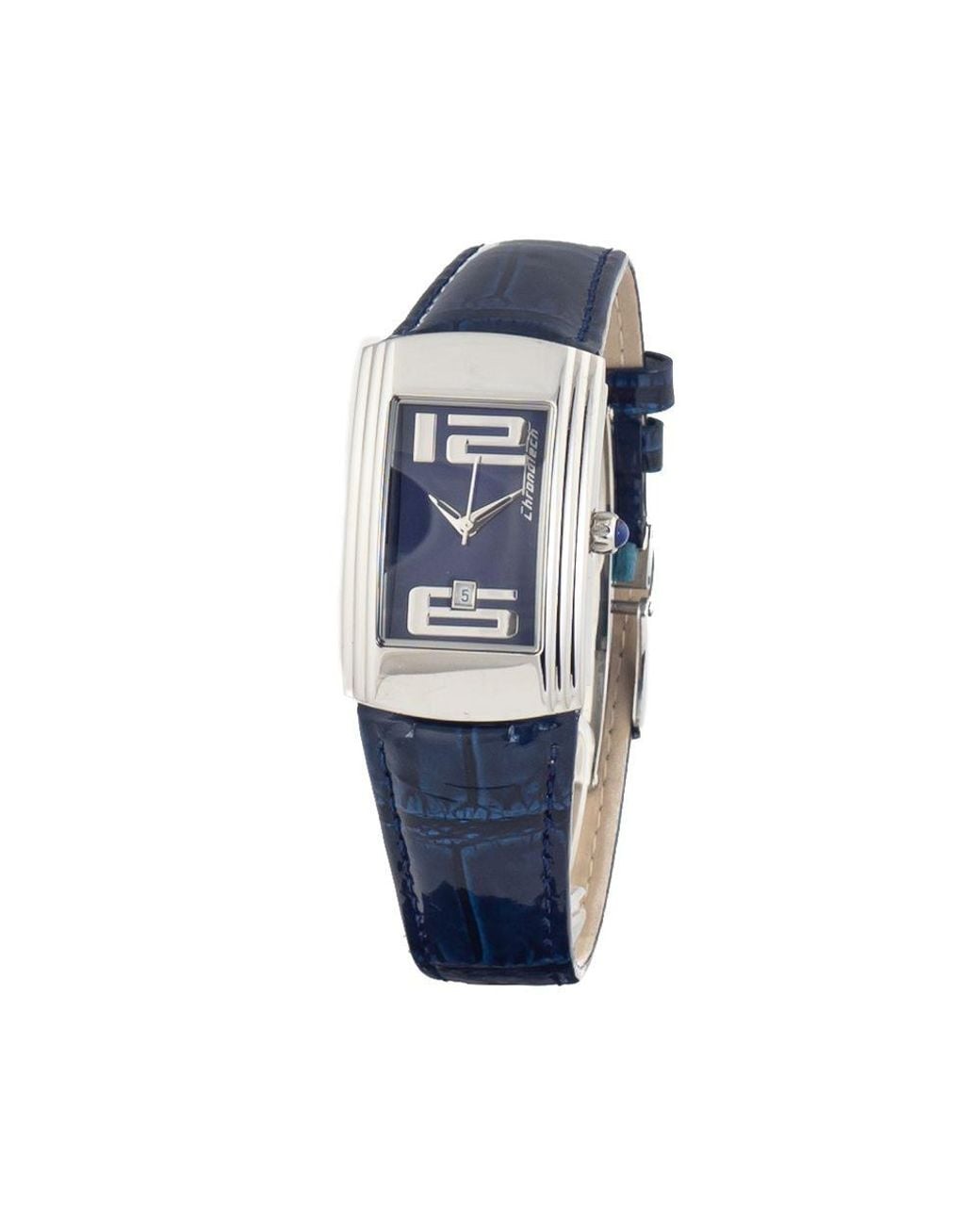 Chronotech Blue Leather Watch