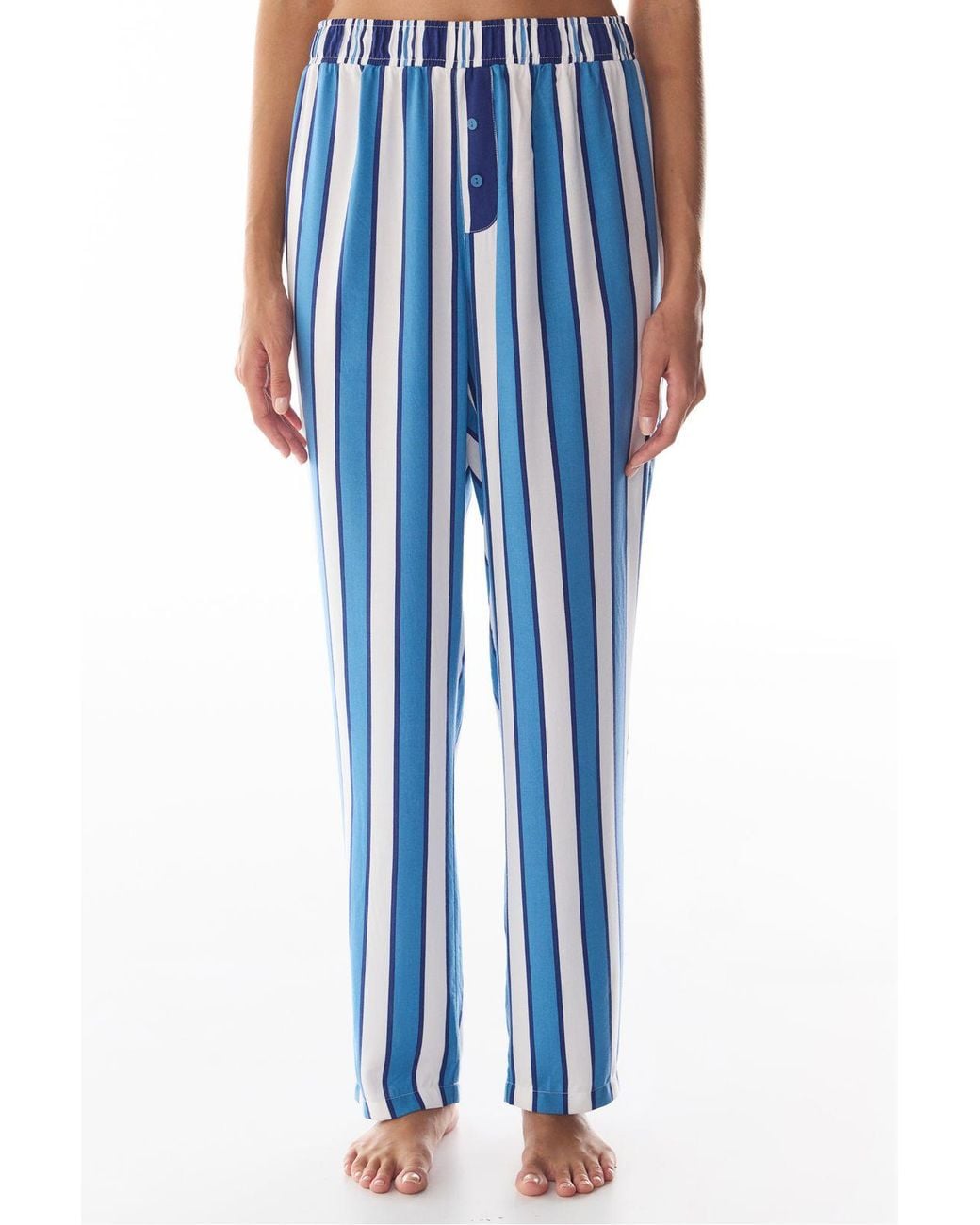 Penti Blue Vacation Striped Pajama Bottoms