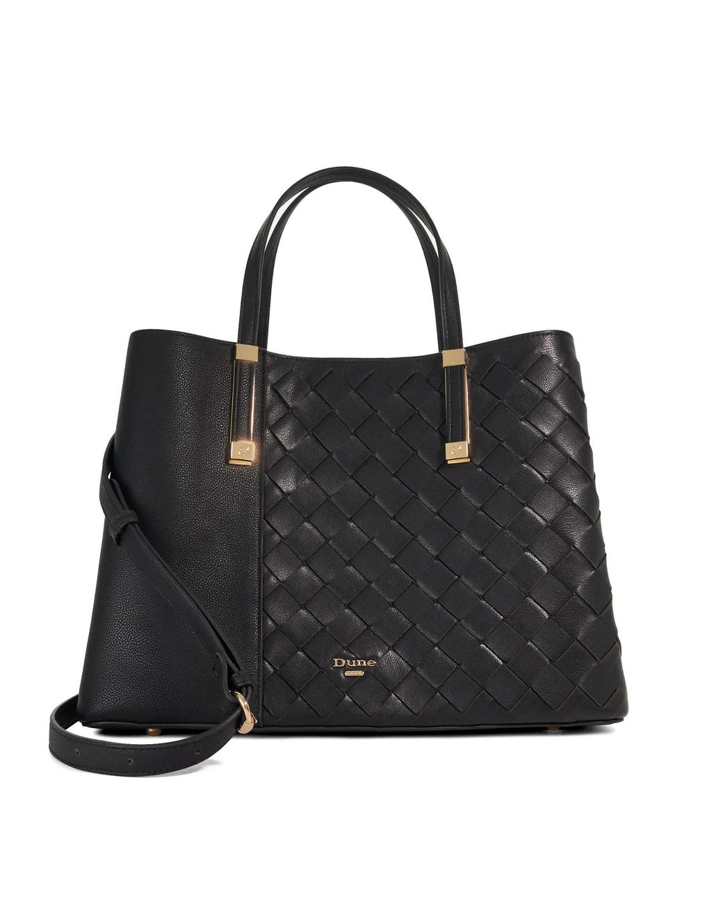 Dune Black Dorry Textured Tote