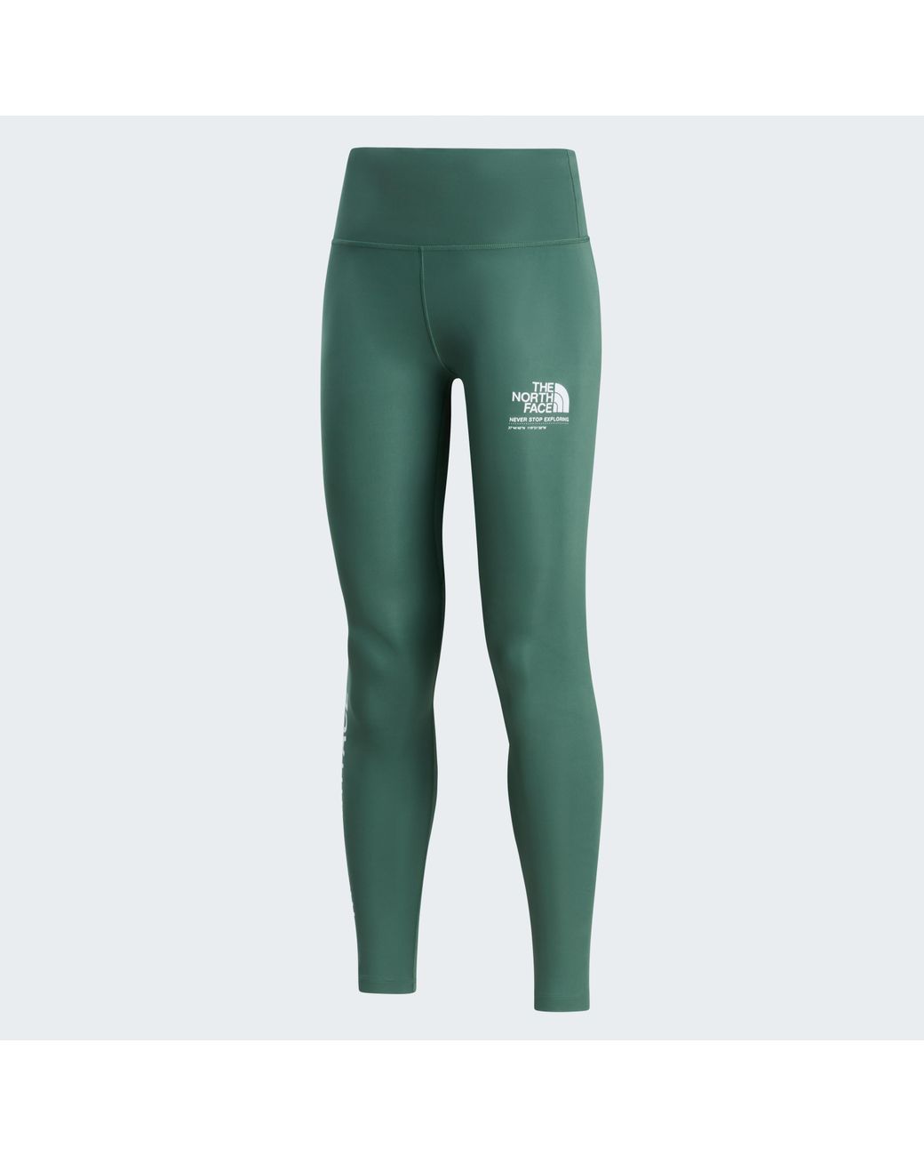 The North Face Green Performance Graphic Leggings Tnf