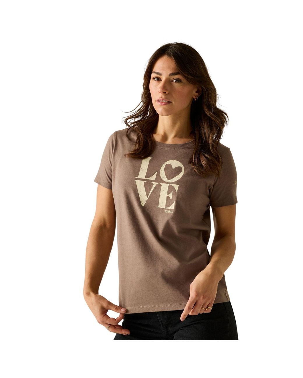 Regatta Brown Ladies Filandra Vx Love T-Shirt Cotton