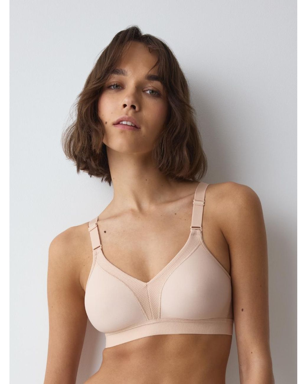 Triumph Brown Triaction Wellness N Sports Bra