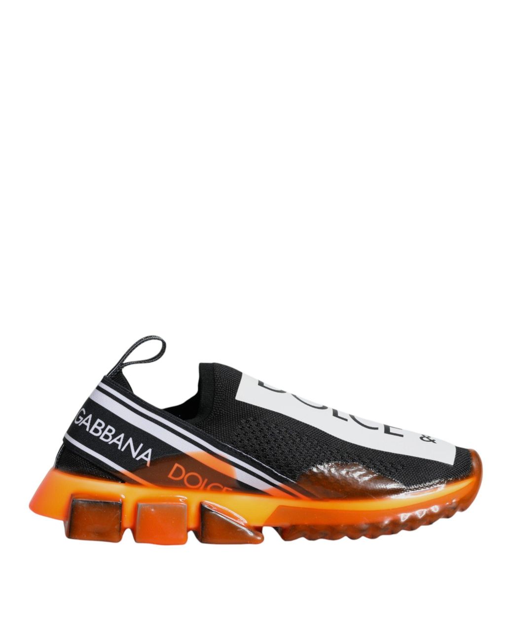 Dolce & Gabbana Black Sorrento Slip On Sneakers Shoes for men