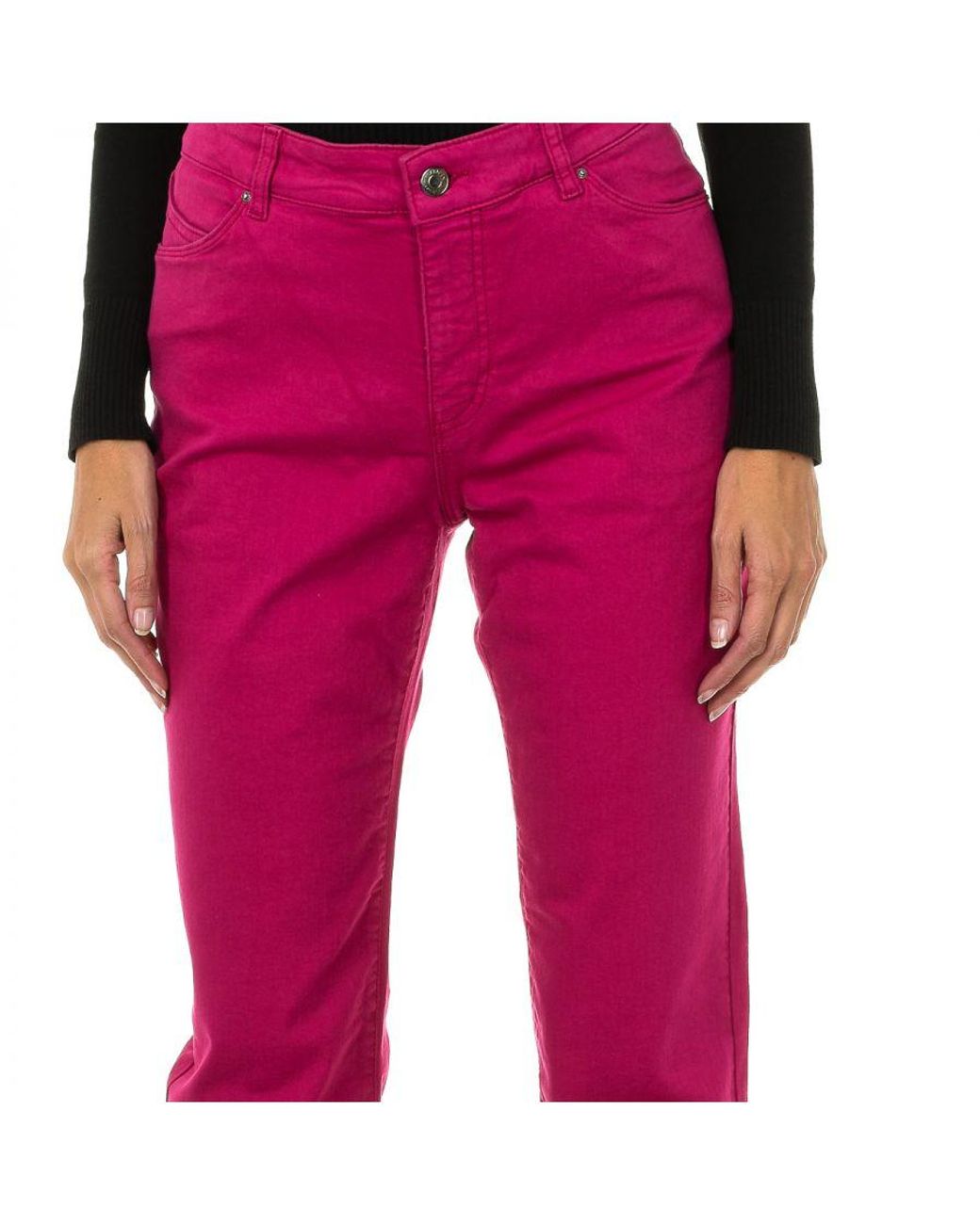 Armani Red Long Stretch Denim Pants 6Y5J18-5D3Iz