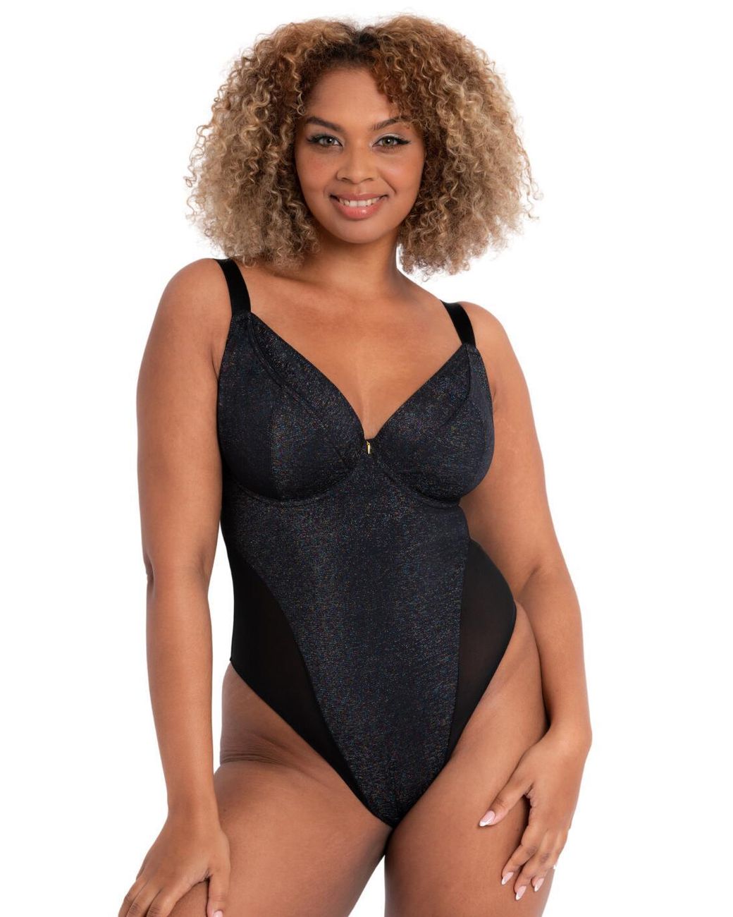 Curvy Kate Black Ck048704 All Night Plunge Body
