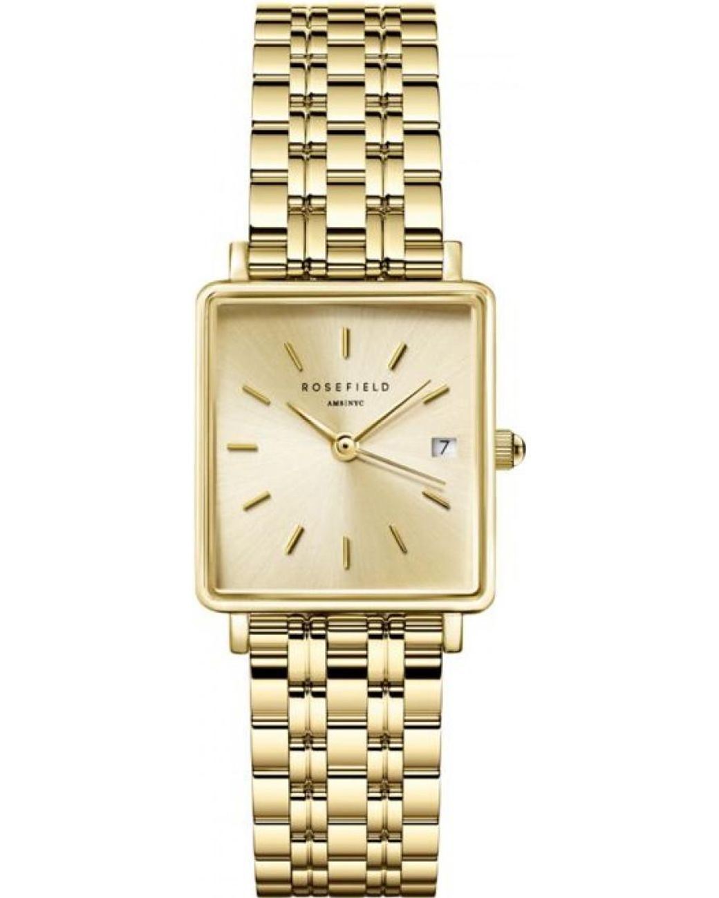 ROSEFIELD Metallic Qcgsg-Q048 Ladies Boxy Watch