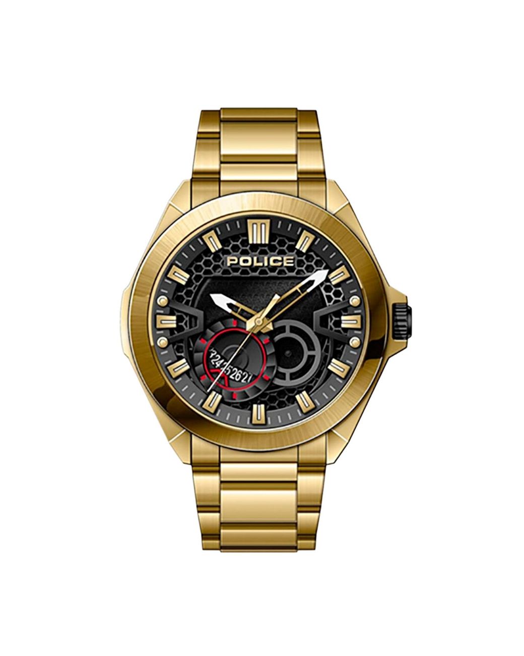 Police Metallic Watch Quartz Stainless Steel for men