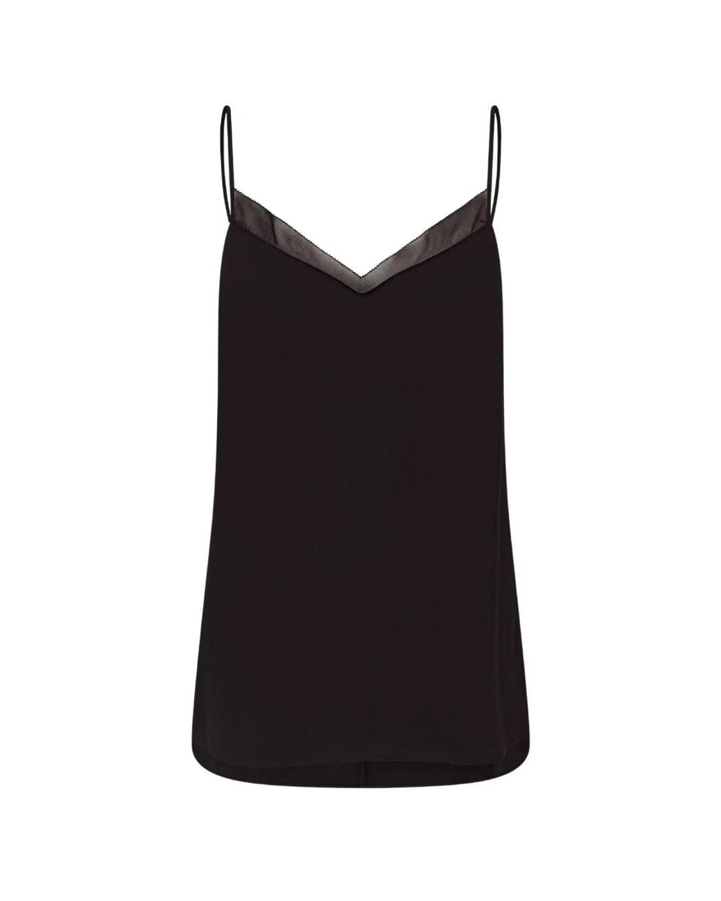 Ted Baker Black Lulea Chiffon Insert Cami Top