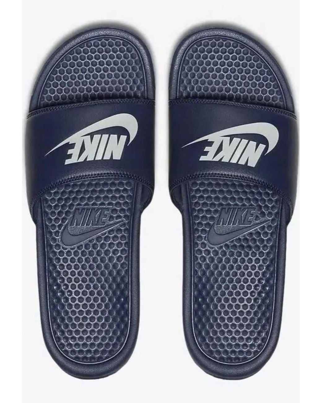 Nike Blue Benassi Slip On Sliders