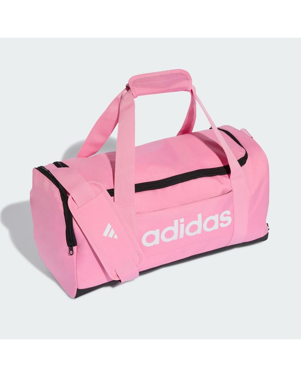 Adidas Pink Linear Duffel Bag Small