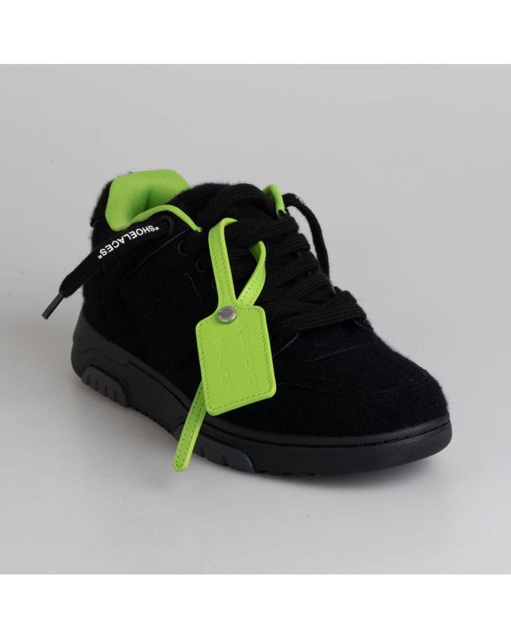 Off-White c/o Virgil Abloh Green Out Of Office Wool Trainers