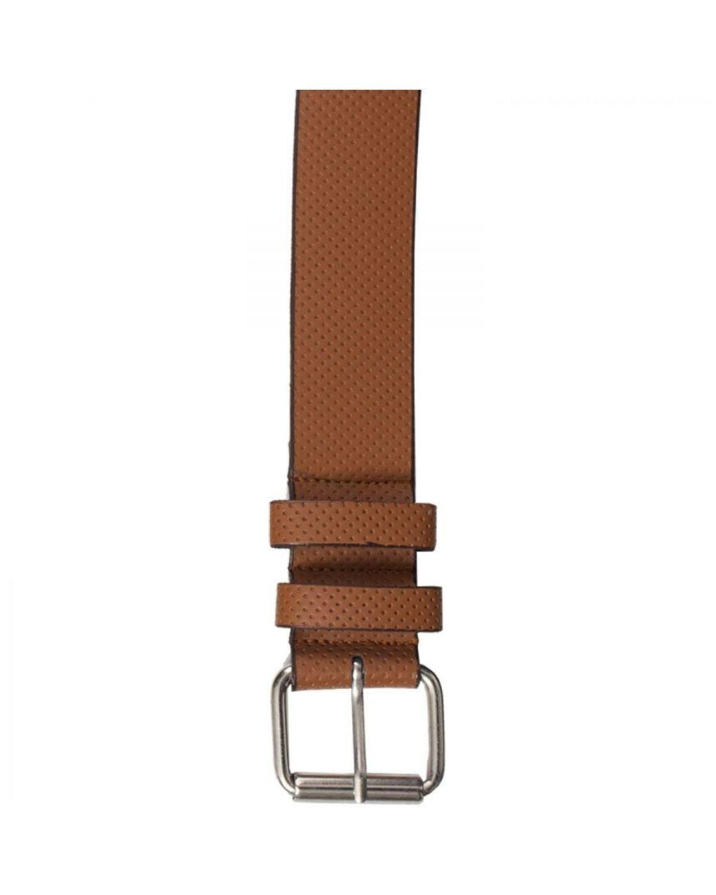 Kruze By Enzo Brown Embossed Leather Belt for men
